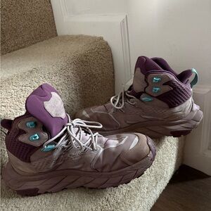 Hoka Ancapa Mid Purple and Teal